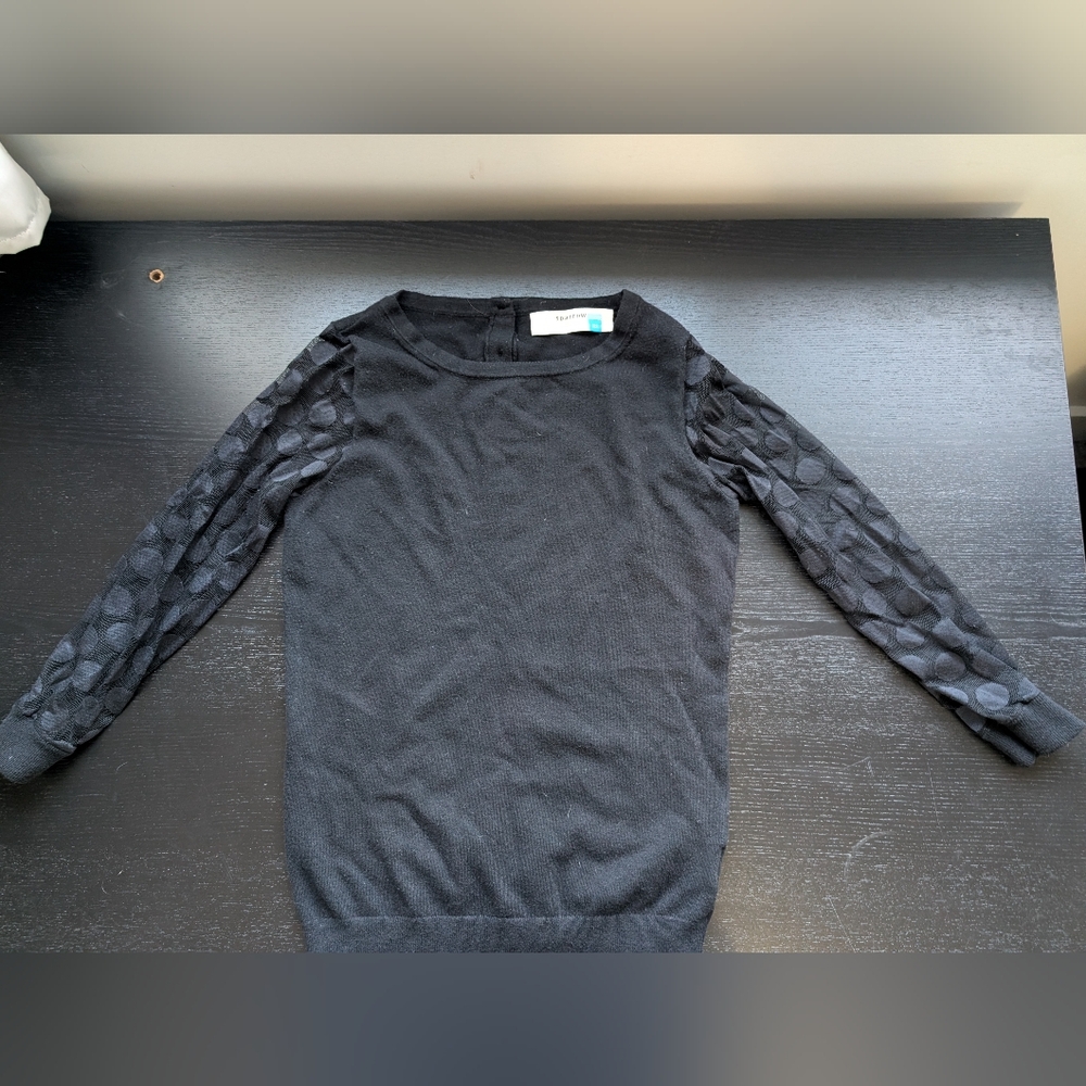 Anthropologie Sparrow Cashmere Blend Black Sweater